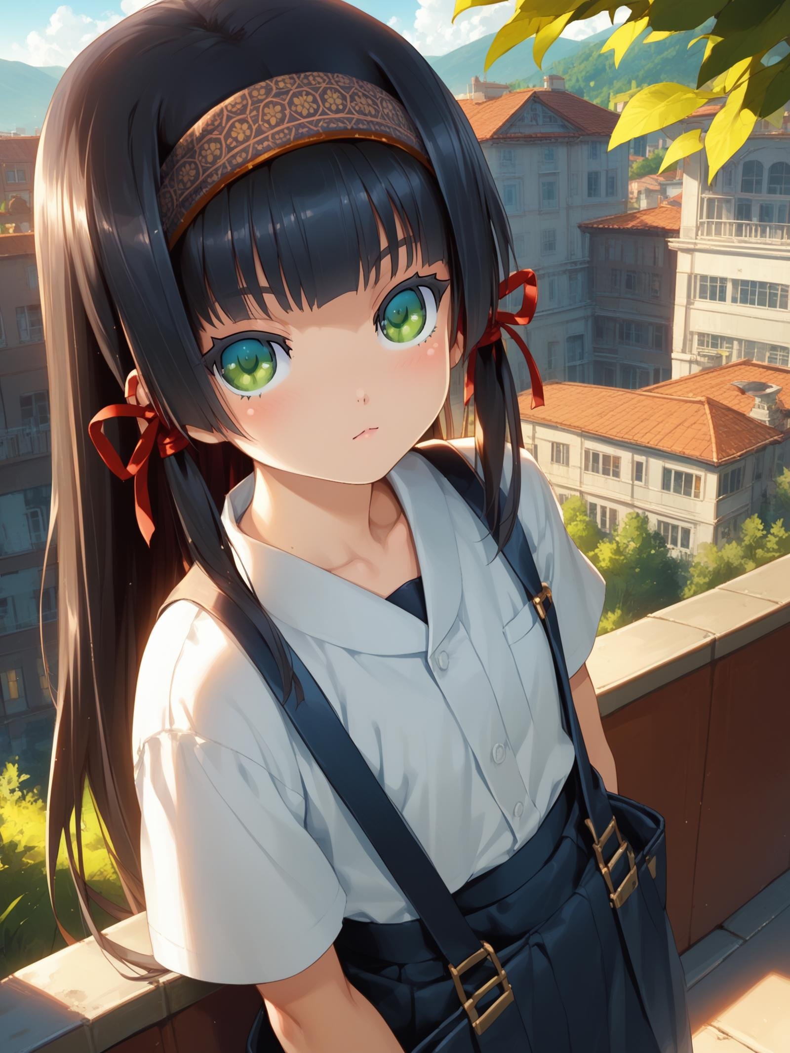 ht_renge,  hair ribbon,  red ribbon by happy_tentacle on Tensor.Art