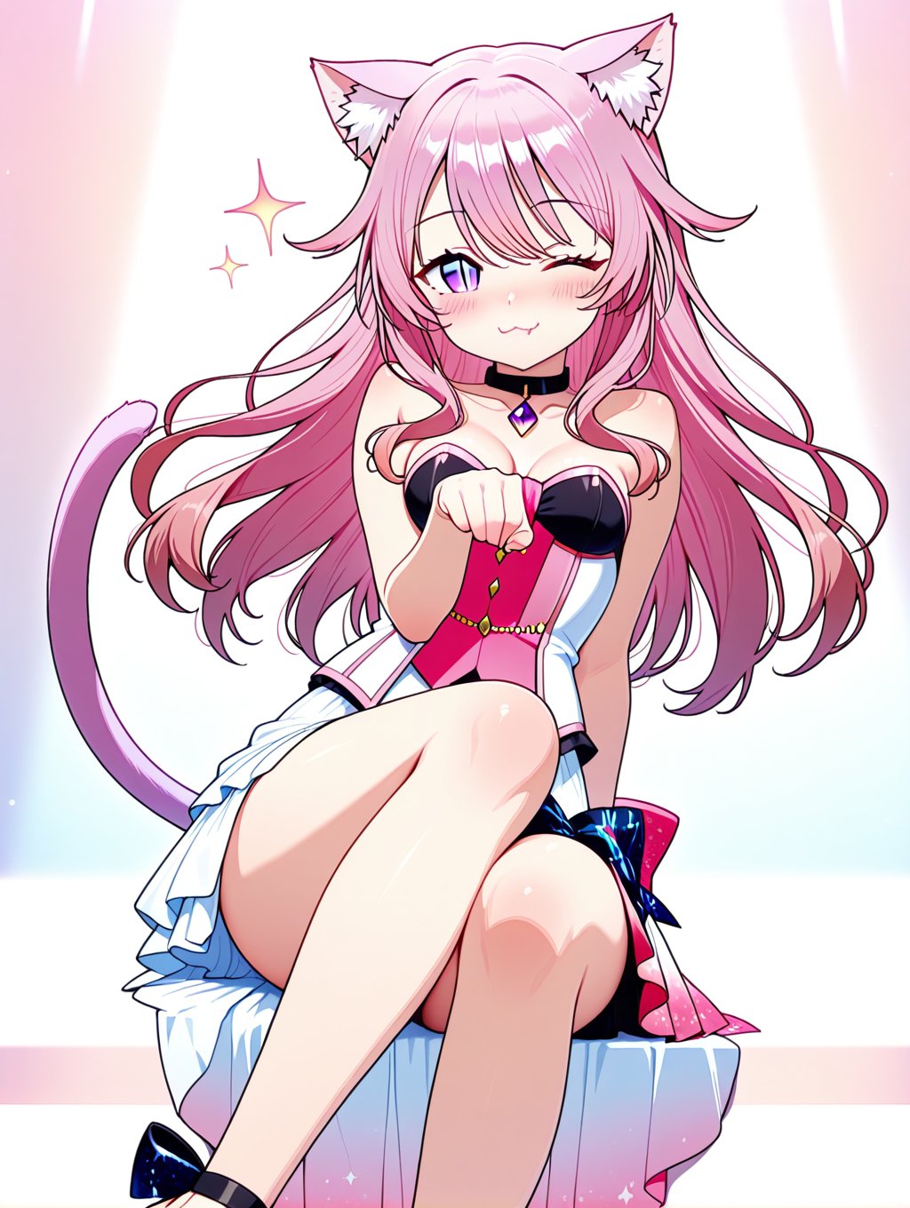Yui Airi,  Slit pupils,  Asymmetrical skirt by Yui Airi on Tensor.Art