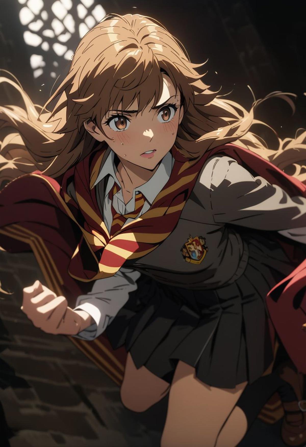 1girl,  Hermione Granger(/Harry potter)/,  (ultra HD quality details) by unfazedanomaly964 on Tensor.Art