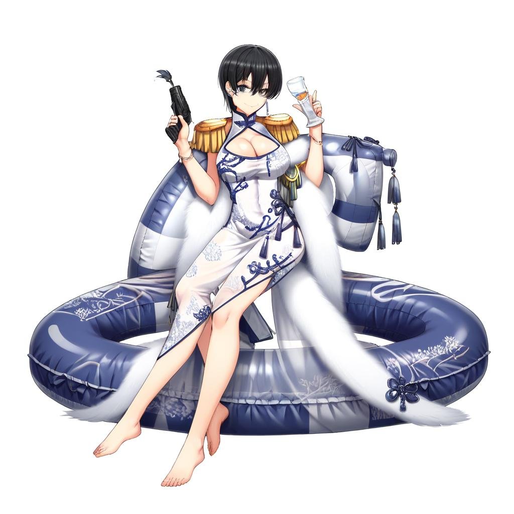 sleeveless dress,  jacket,  see-through by 化张 on Tensor.Art