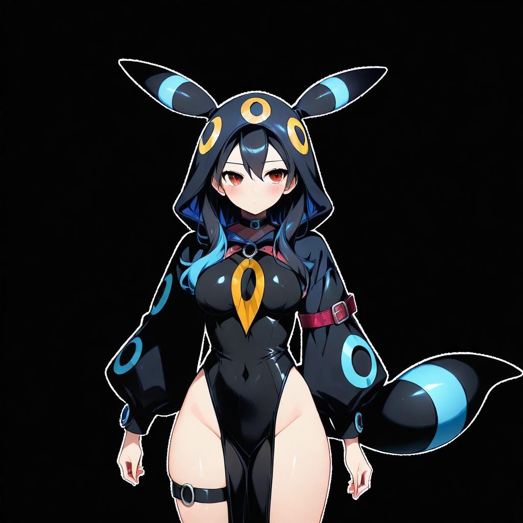 boots,  pelvic curtain,  Umbreon clothing by Kagetsuki8375  on Tensor.Art