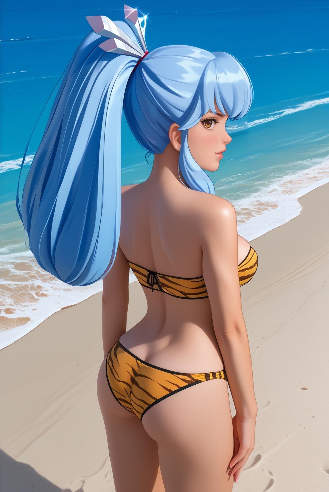 oyuki,  long hair,  light blue hair by Farfegnugen on Tensor.Art