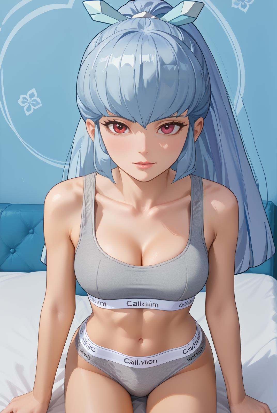 oyuki,  long hair,  light blue hair by Farfegnugen on Tensor.Art
