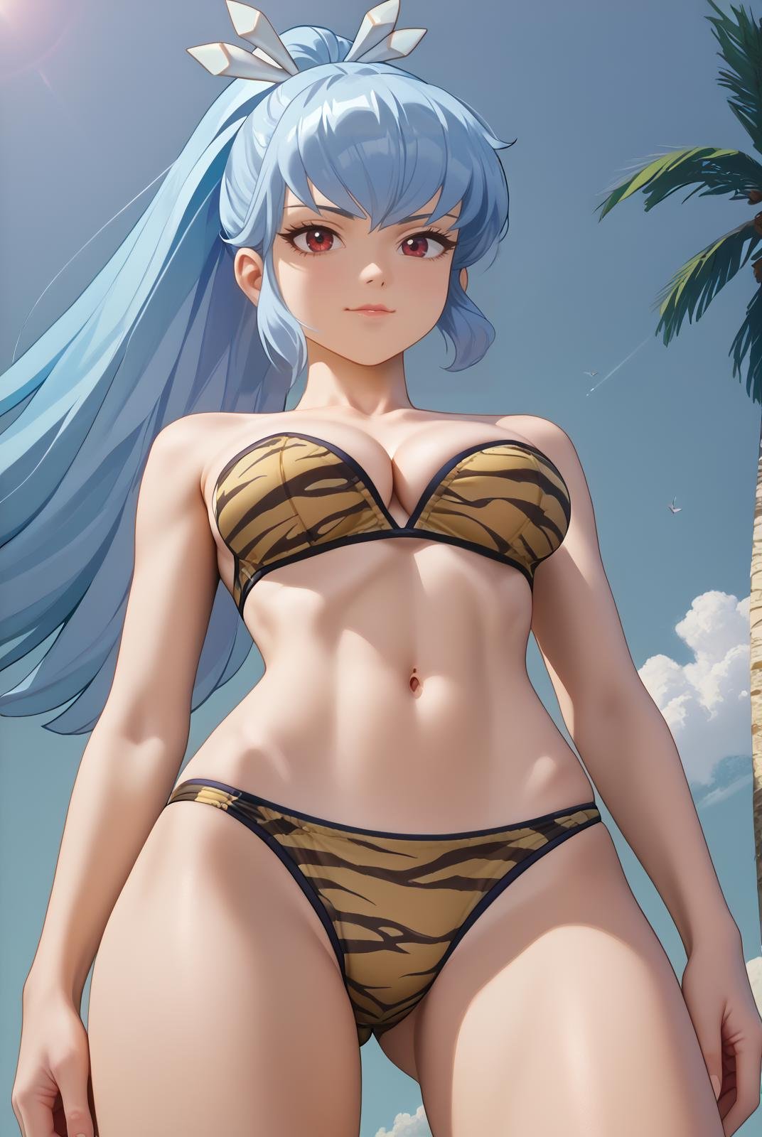 oyuki,  long hair,  light blue hair by Farfegnugen on Tensor.Art