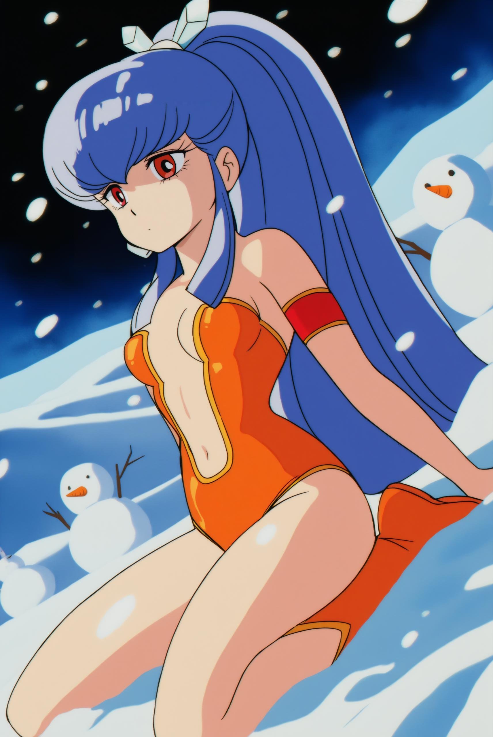 oyuki,  long hair,  ice blue hair by Farfegnugen on Tensor.Art