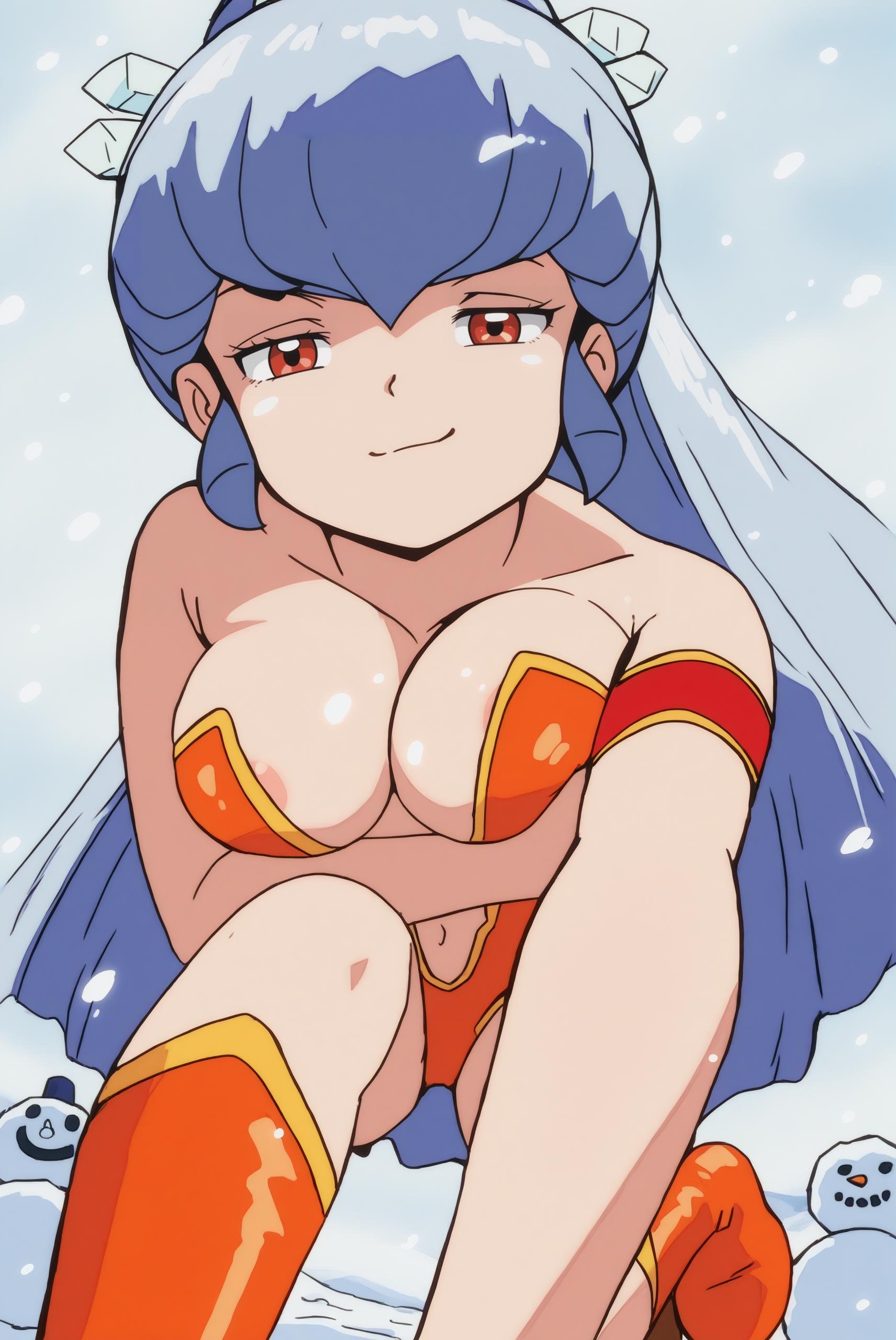 oyuki,  long hair,  ice blue hair by Farfegnugen on Tensor.Art
