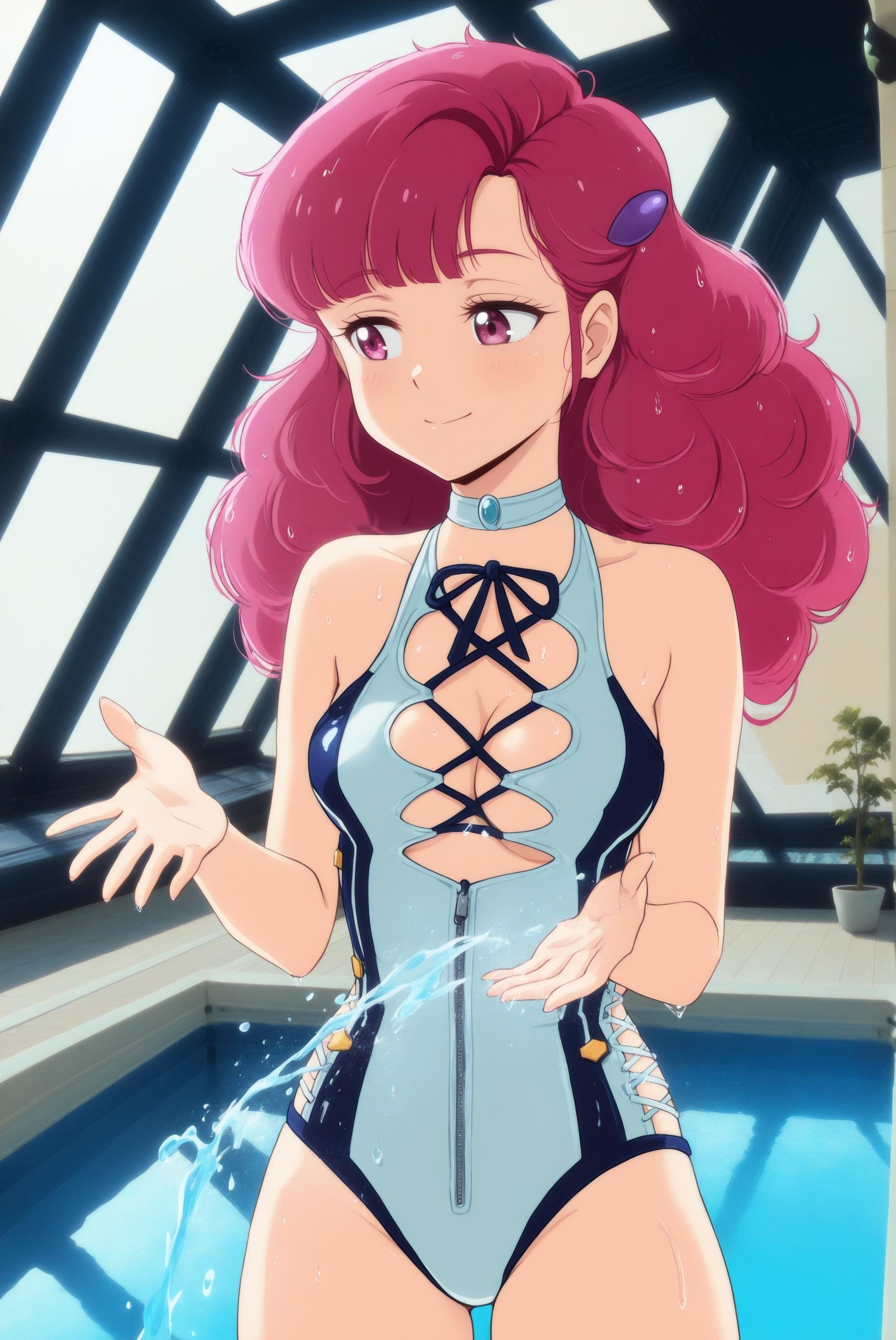 Ran,  pink eyes,  curly hair by Farfegnugen on Tensor.Art