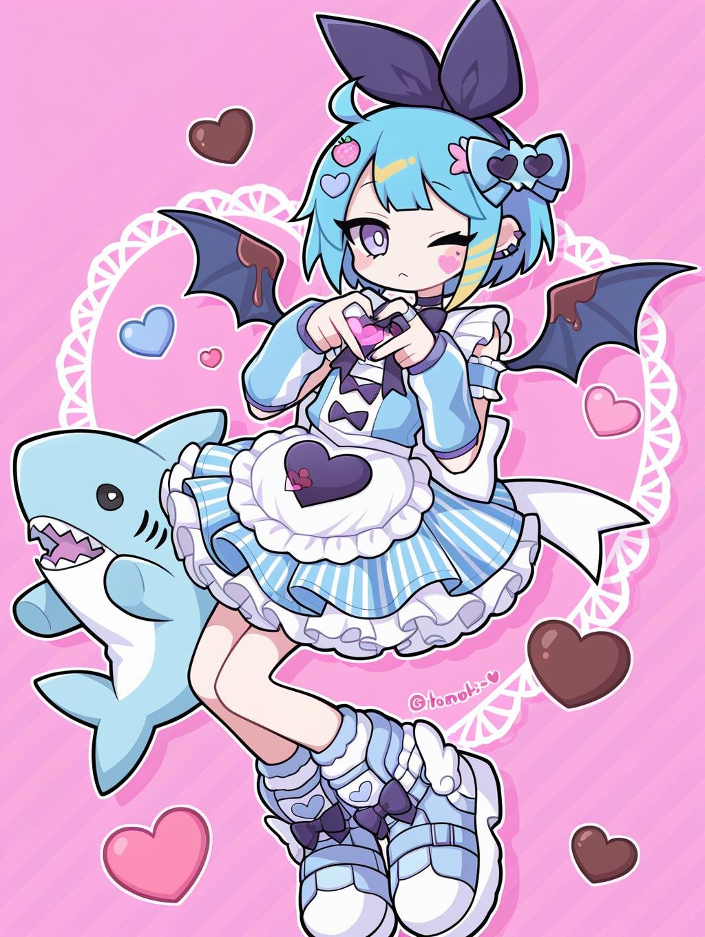 1girl,  heart,  : o by Sqquirtle0007 on Tensor.Art