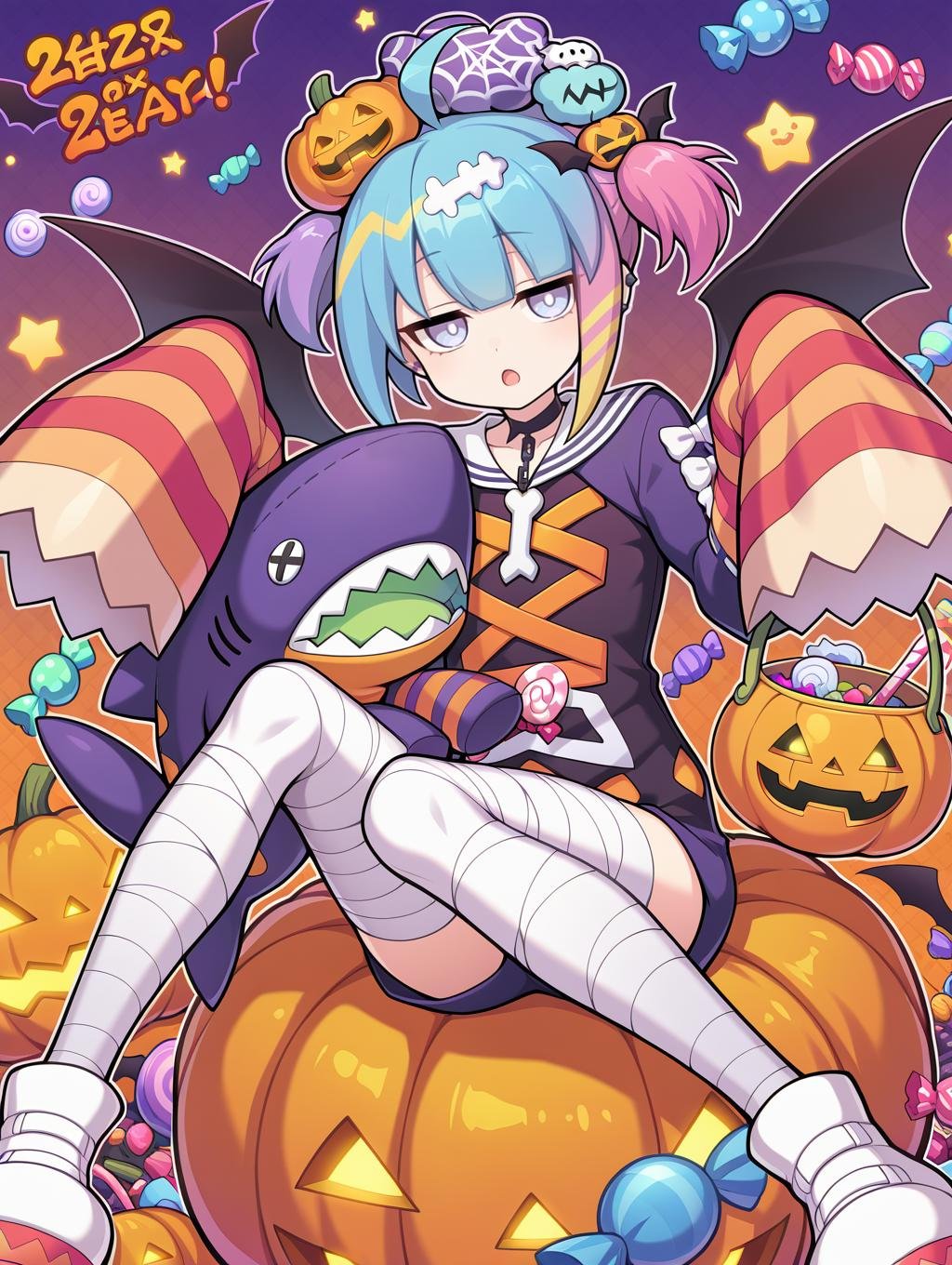 candy,  halloween,  1girl by Sqquirtle0007 on Tensor.Art