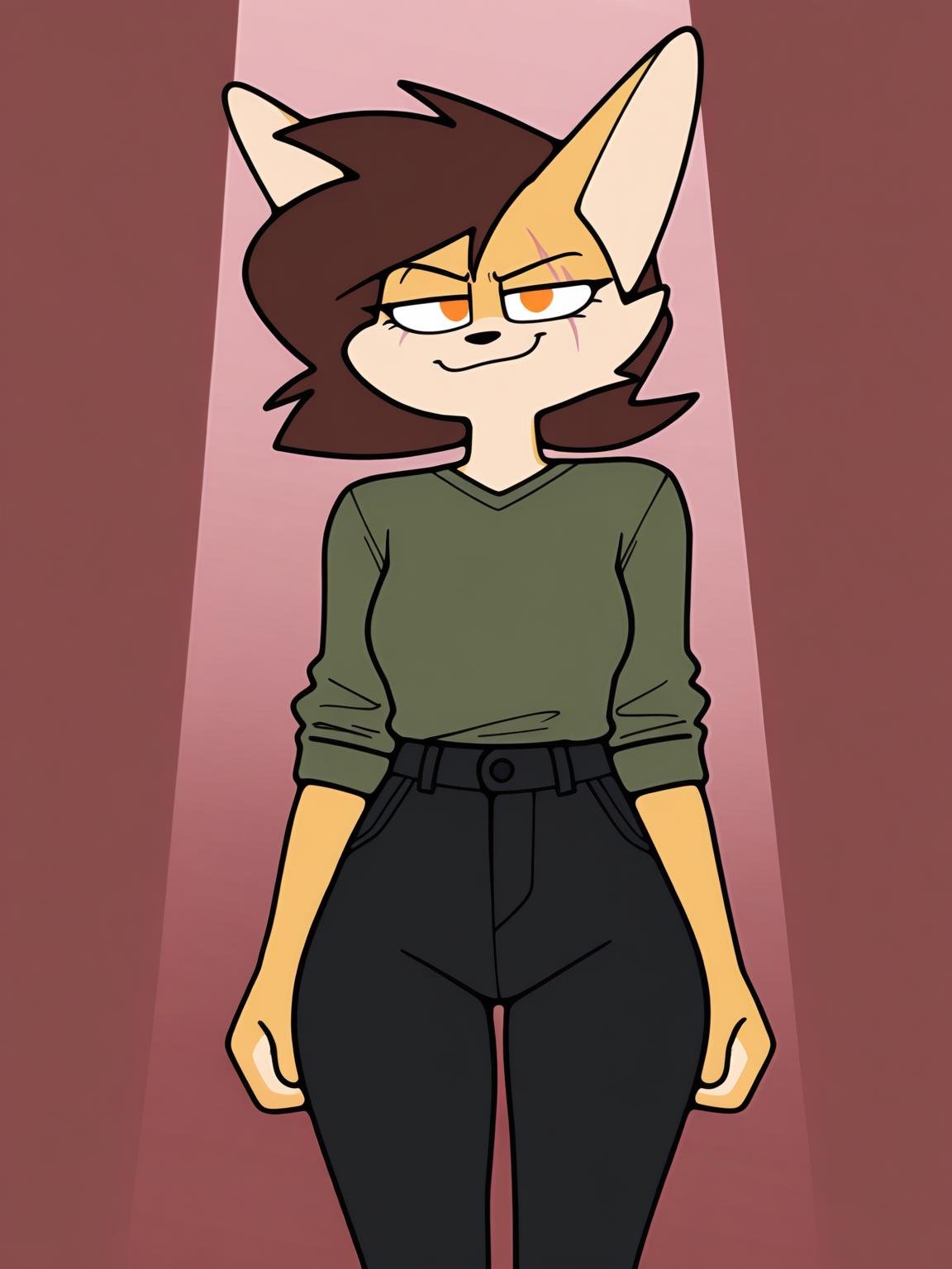 baxter,  flat color,  furry by FauxAndCroe on Tensor.Art