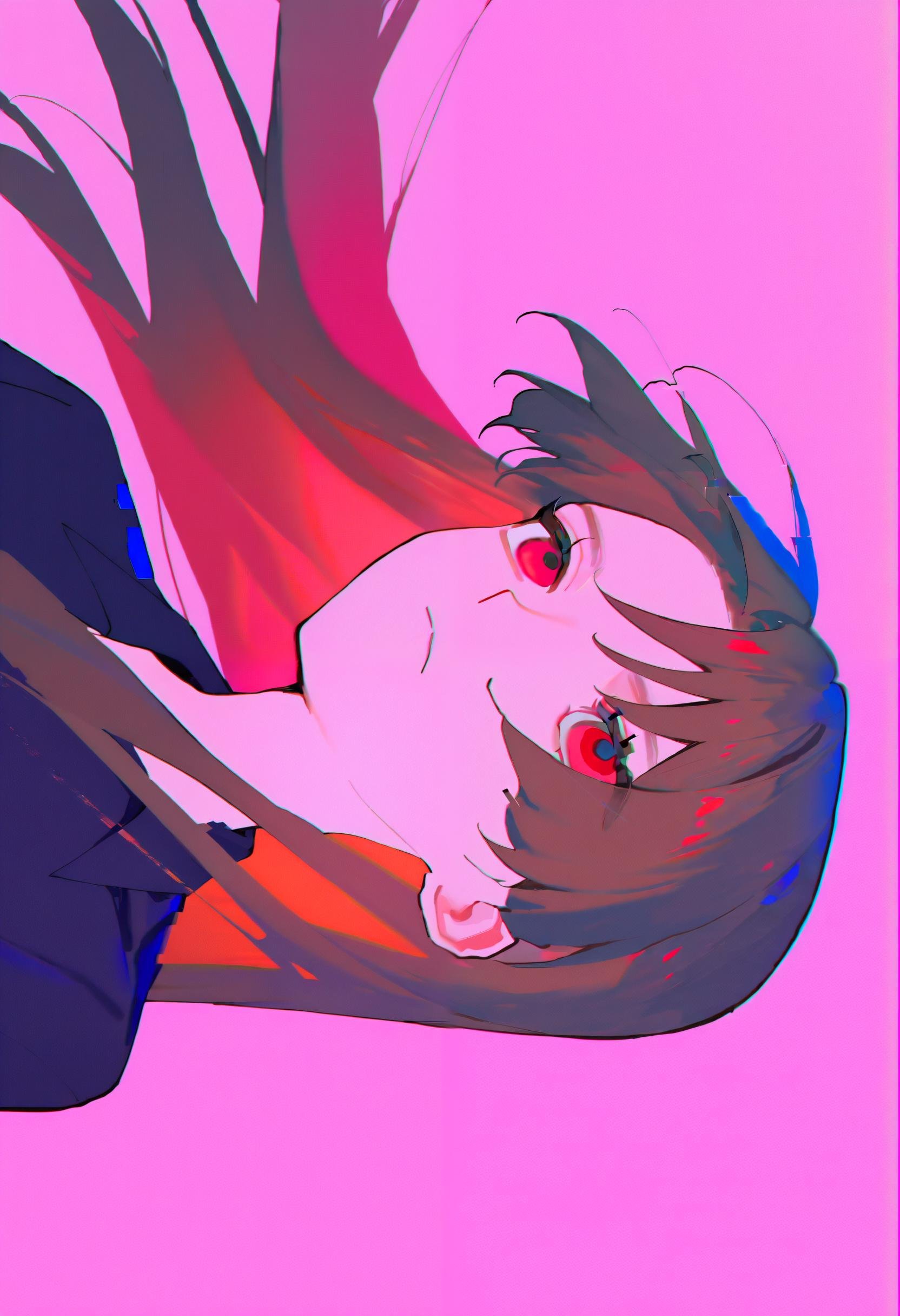 eW9ta,  1girl,  pink background by imge on Tensor.Art