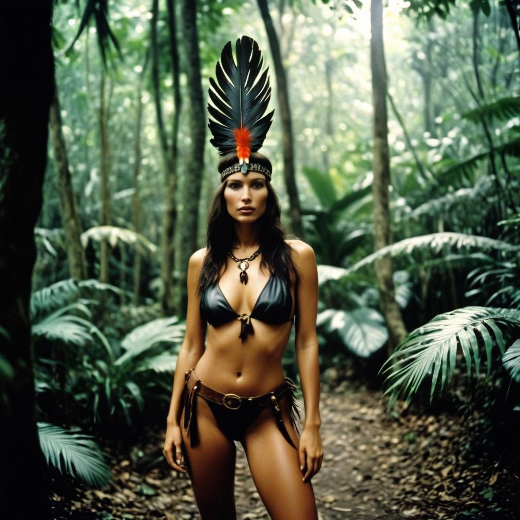 analog film photo of Cinematic style,  prehistoric style,  amazon jungle style by EauDeNoire on Tensor.Art