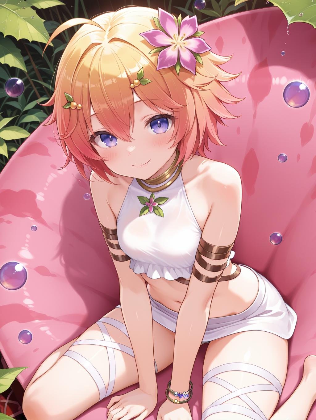 plant girl,  traptrix pudica,  1girl by Sqquirtle0007 on Tensor.Art