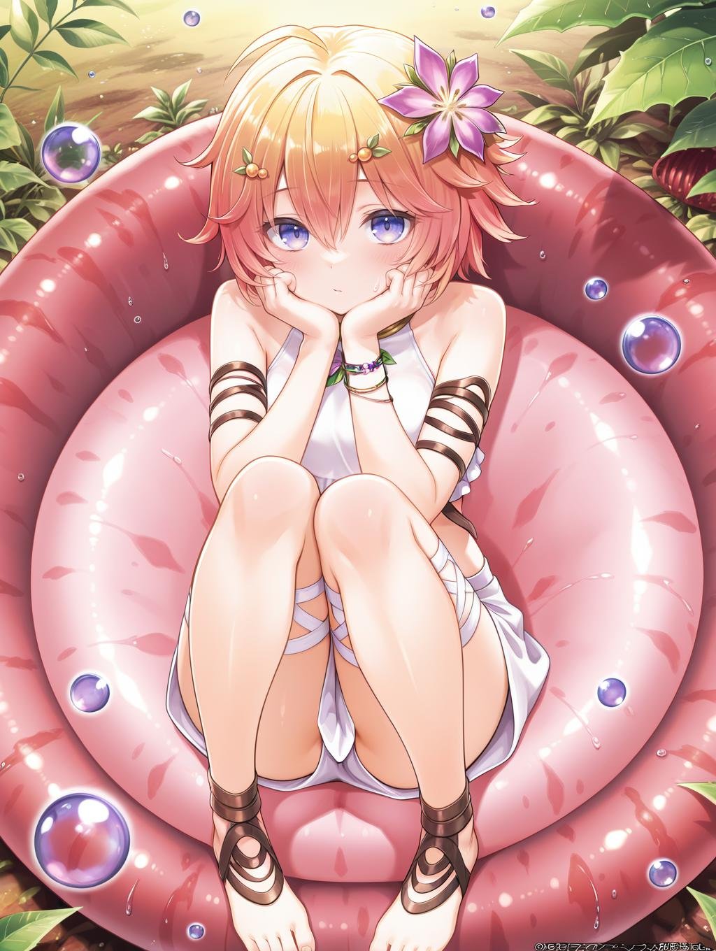 plant girl,  traptrix pudica,  1girl by Sqquirtle0007 on Tensor.Art