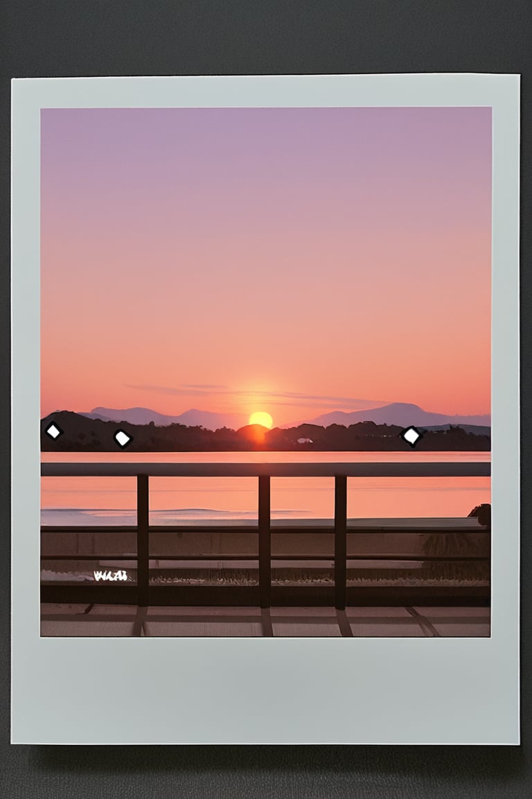 Anime girl with camera surrounded by flying polaroid photos,  soft sunset filter effect by solantra  on Tensor.Art