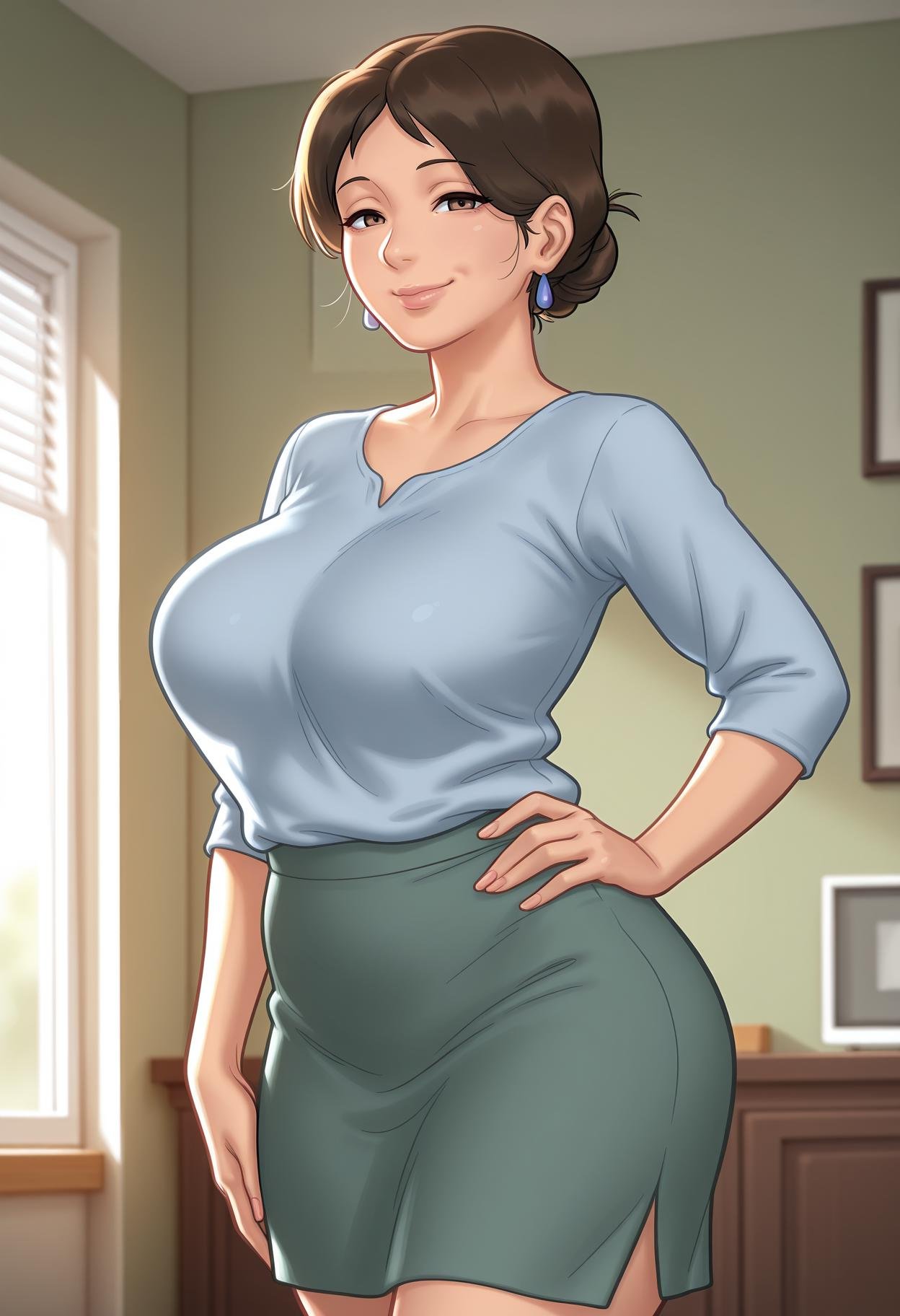1girl,  solo,  mature female by kageno on Tensor.Art