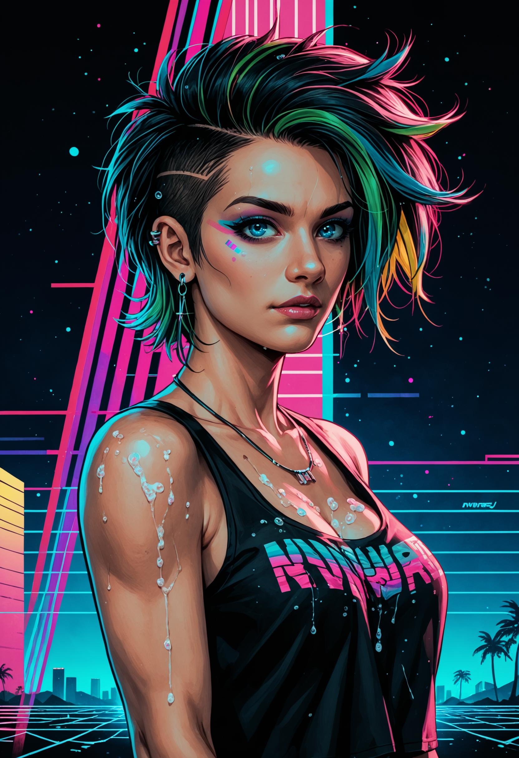 PonyXLV6_Scores synthwave punk style,  vaporwave style,  synthwave by Collapsed_Dreams on Tensor.Art