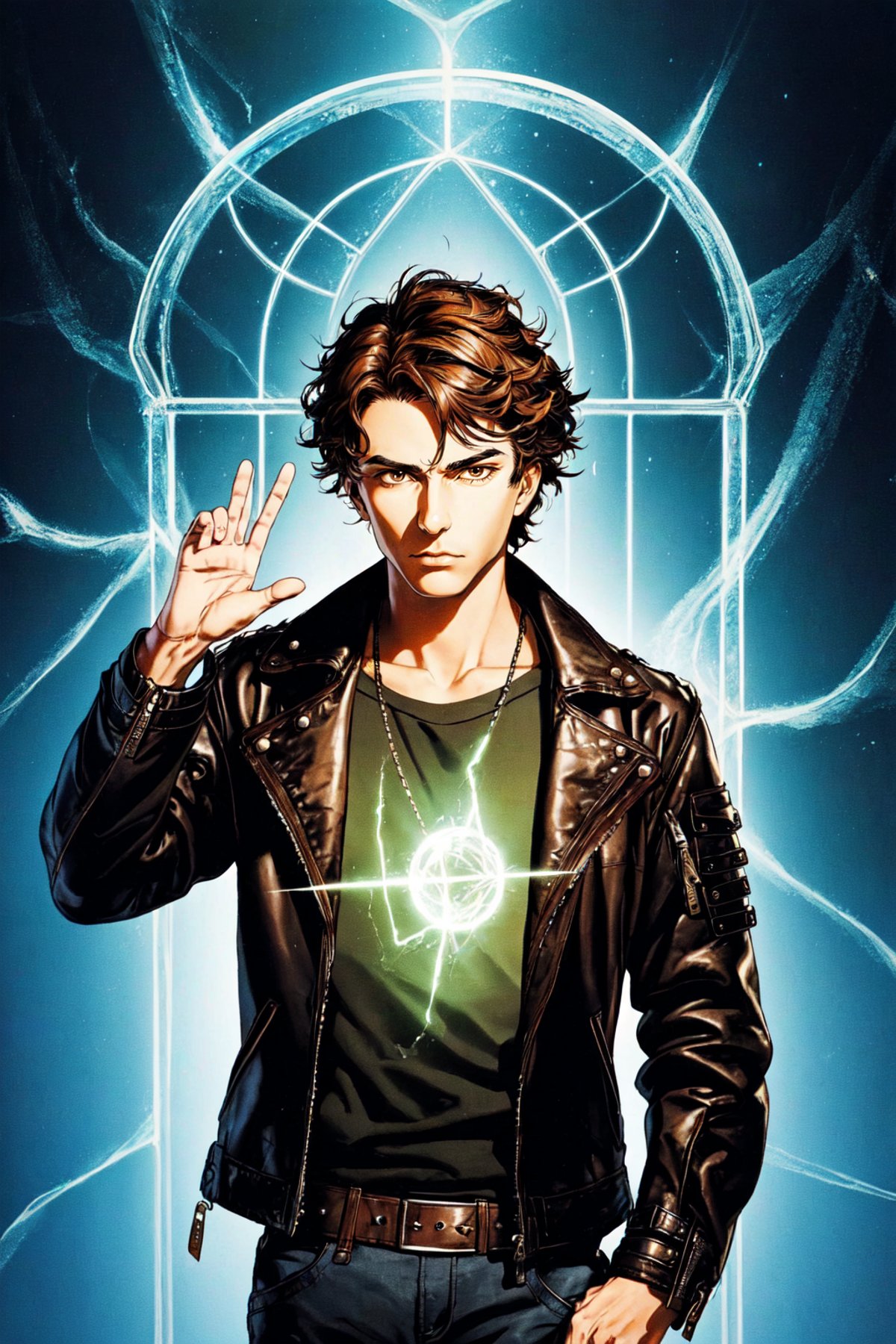 FantasyBookCover Style,  solo,  brown hair by Collapsed_Dreams on Tensor.Art