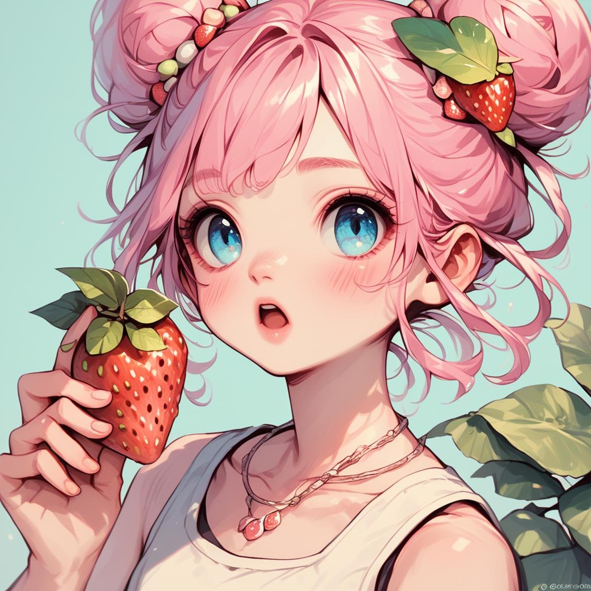pastel style,  1girl,  food by Collapsed_Dreams on Tensor.Art