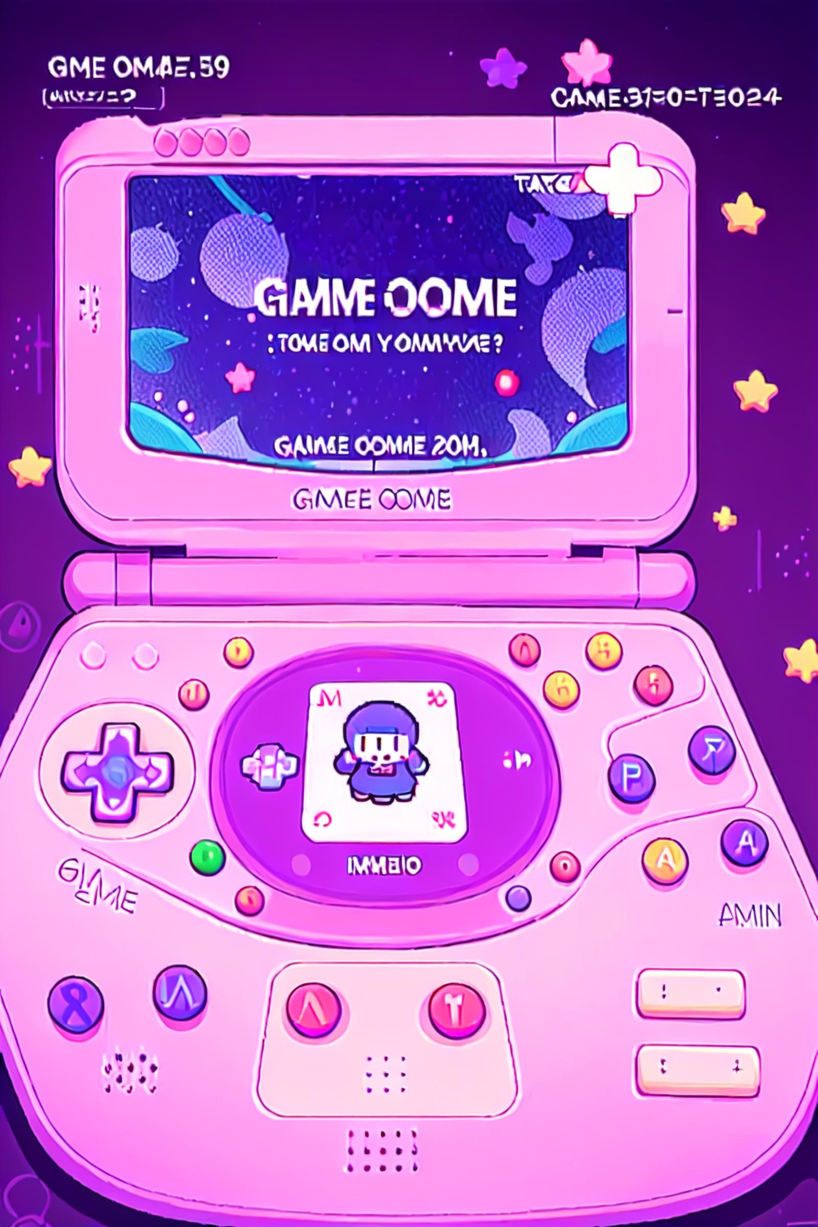 KawaiiDevices,  no humans,  handheld game console by Collapsed_Dreams on Tensor.Art