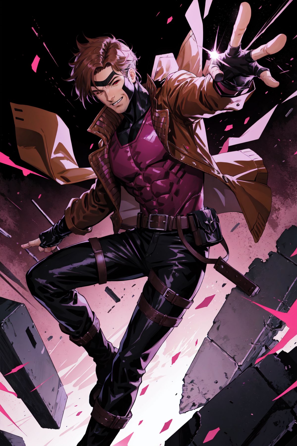 Gambit,  Le Diablo Blanc,  Remy Lebeau by Collapsed_Dreams on Tensor.Art