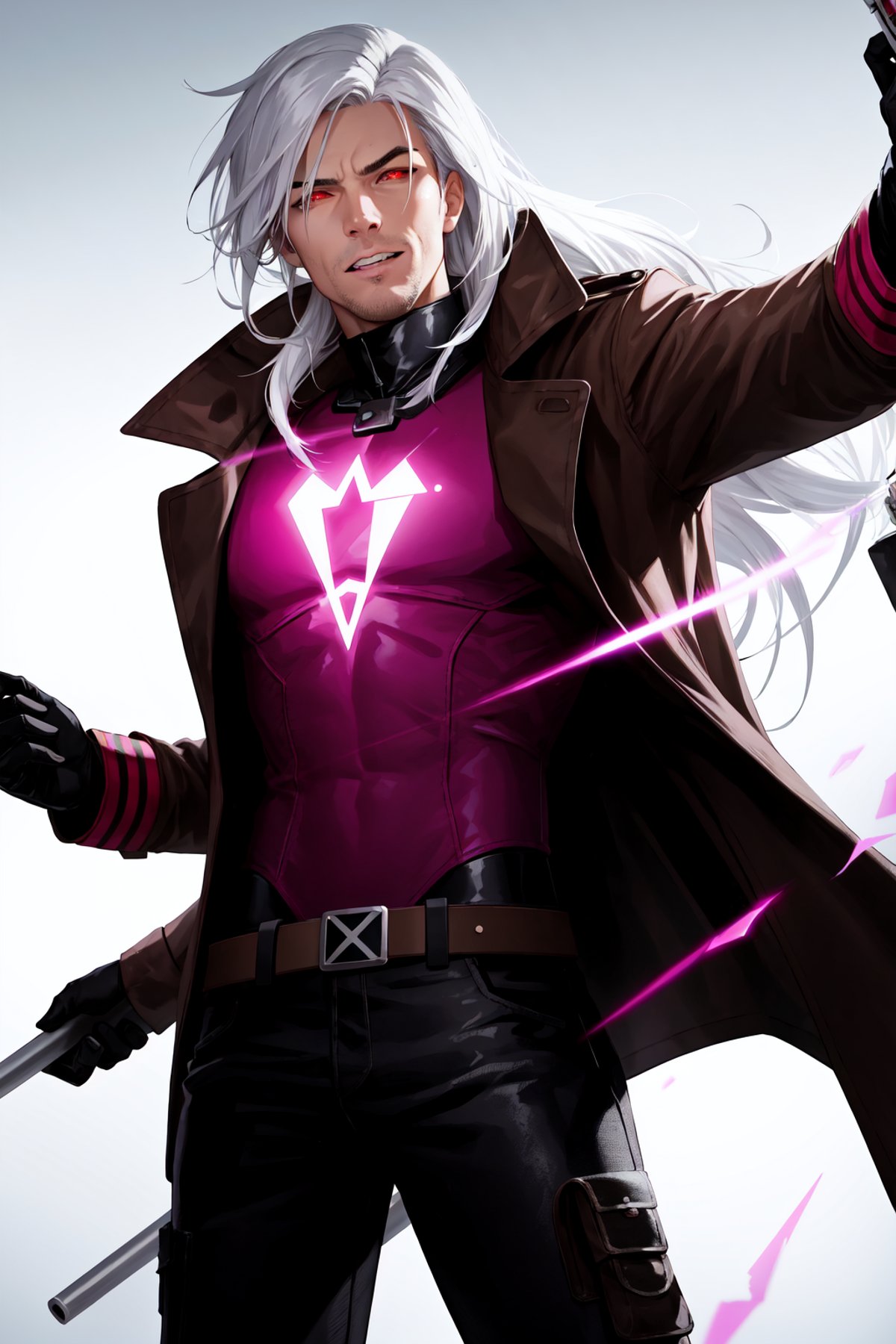 Gambit,  Le Diablo Blanc,  Remy Lebeau by Collapsed_Dreams on Tensor.Art