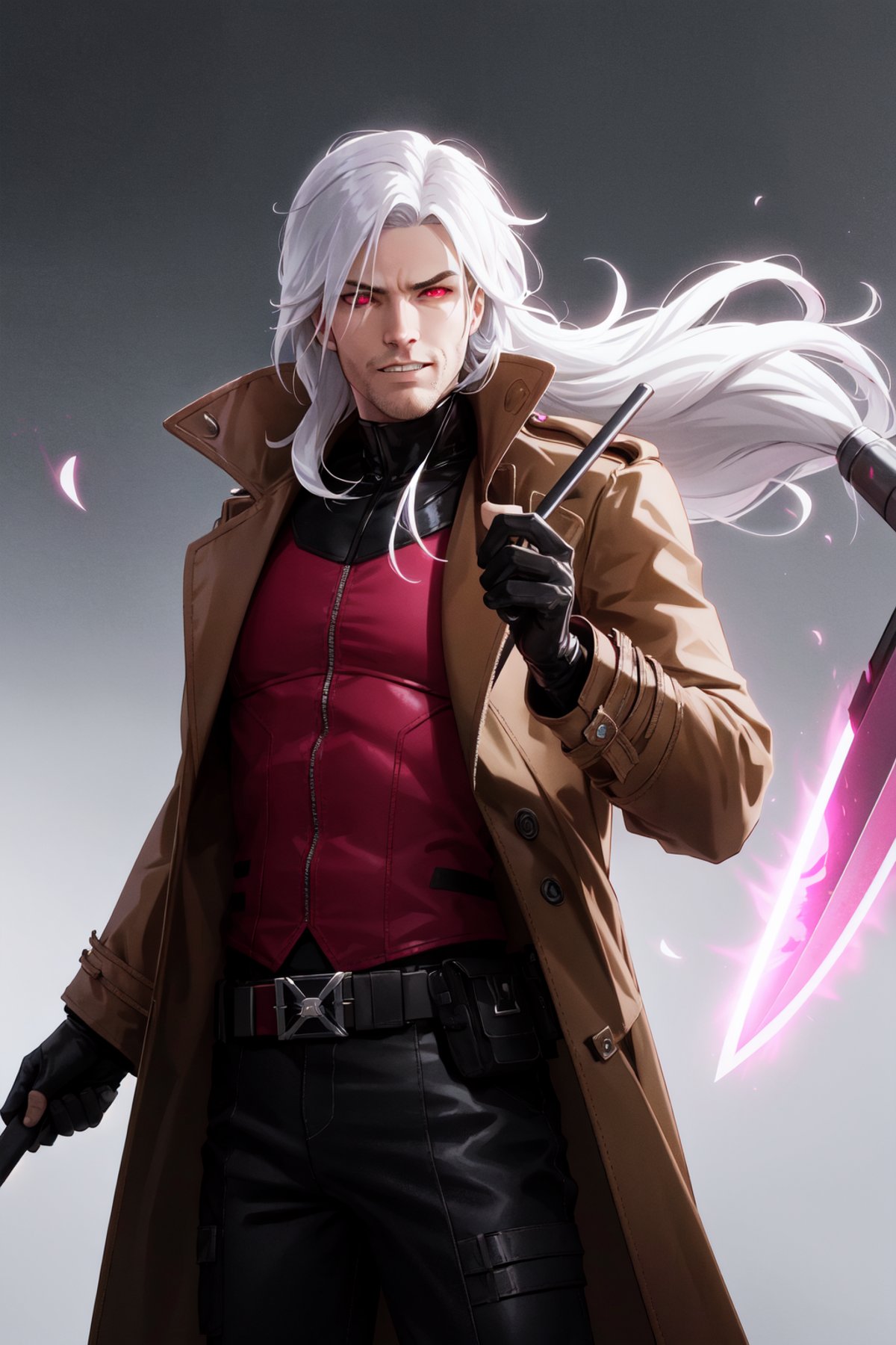 Gambit,  Le Diablo Blanc,  Remy Lebeau by Collapsed_Dreams on Tensor.Art