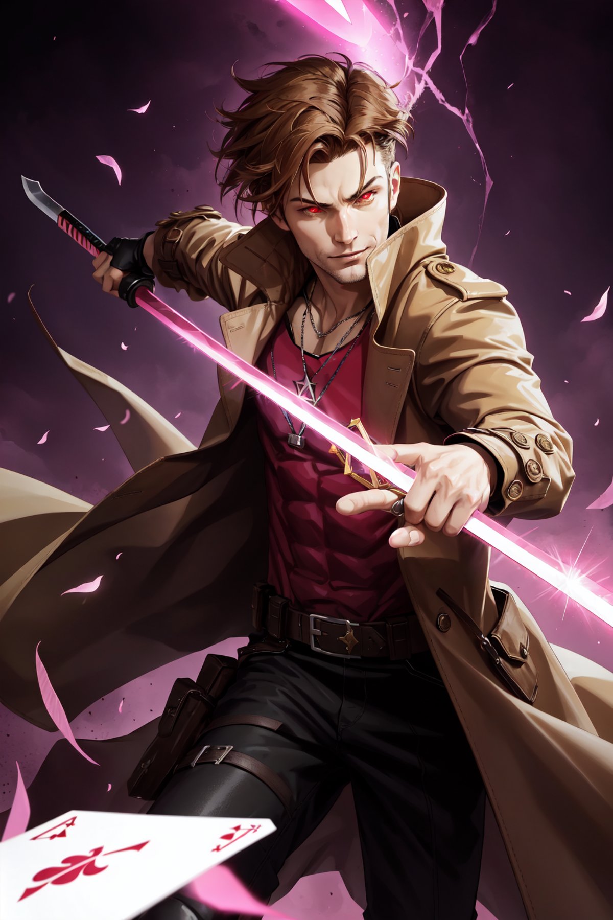 Gambit,  Le Diablo Blanc,  Remy Lebeau by Collapsed_Dreams on Tensor.Art