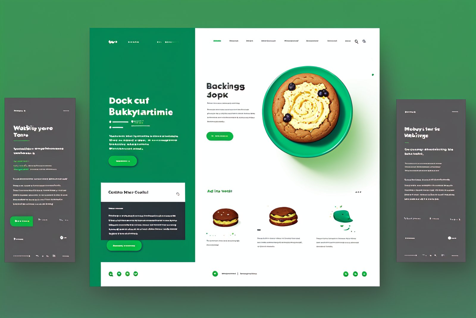 UI-UX Style,  a website layout,  a baking club website by Collapsed_Dreams on Tensor.Art