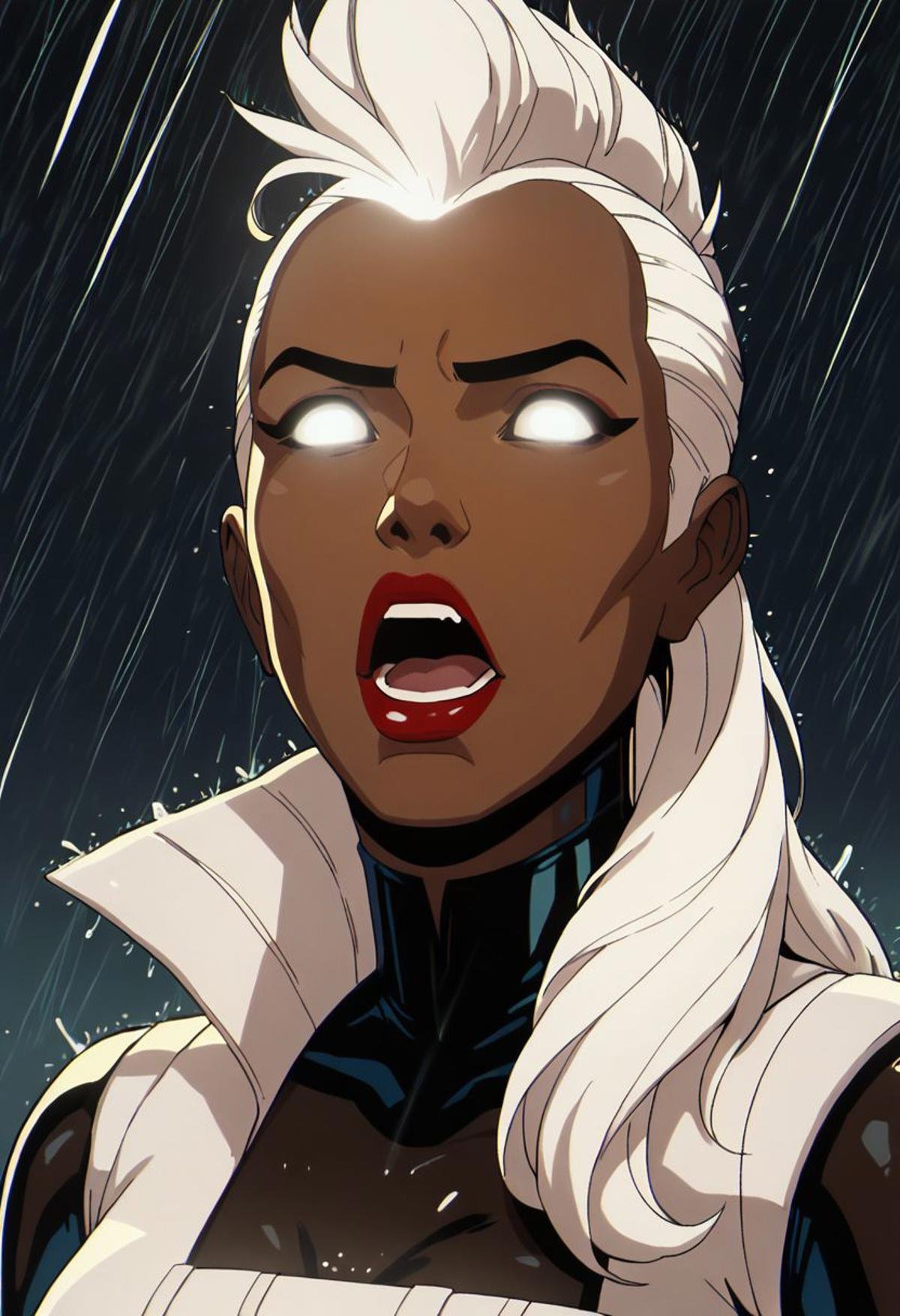 xmen97 style,  1girl,  rain by Collapsed_Dreams on Tensor.Art