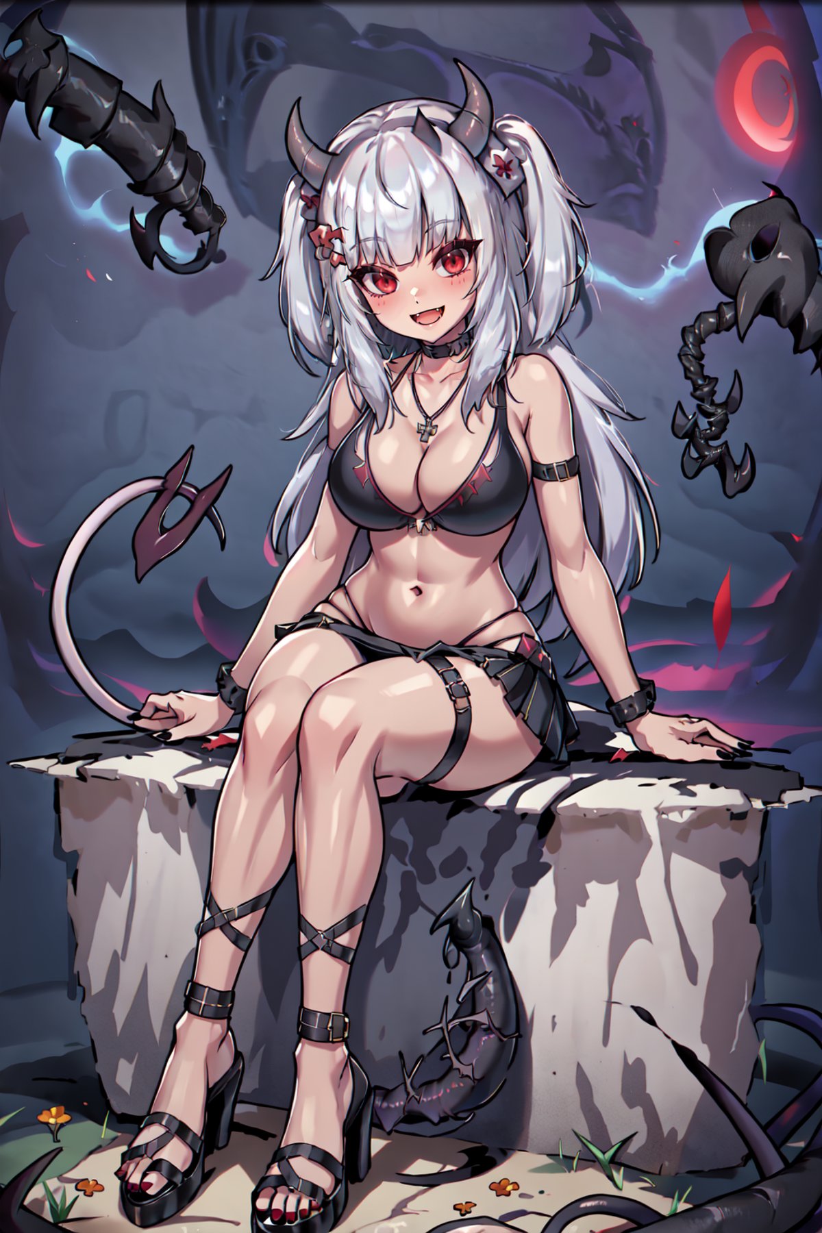 Lucy Pyre Demon Spawn,  1girl,  solo by Collapsed_Dreams on Tensor.Art