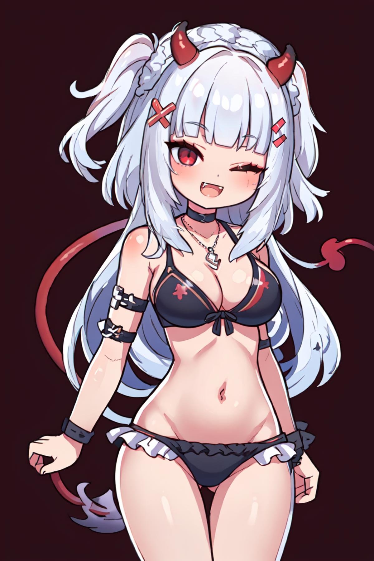 Lucy Pyre Demon Spawn,  1girl,  solo by Collapsed_Dreams on Tensor.Art