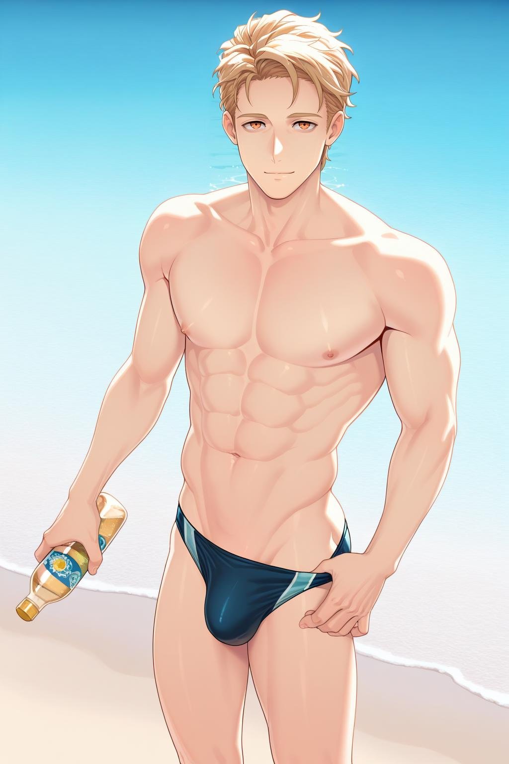 quincy,  forehead,  swimsuit by benhur2023 on Tensor.Art