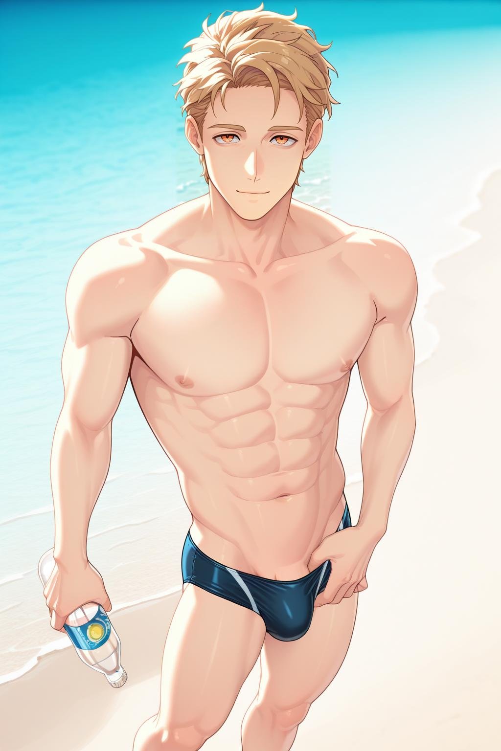 quincy,  forehead,  swimsuit by benhur2023 on Tensor.Art