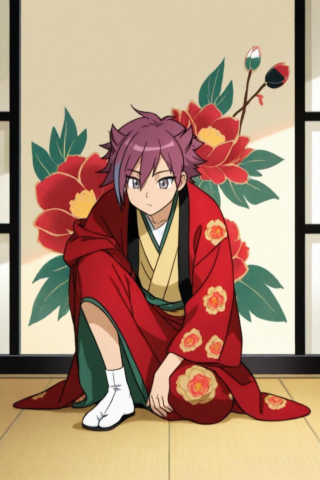 solo male,  jun,  anime art by hushicho on Tensor.Art