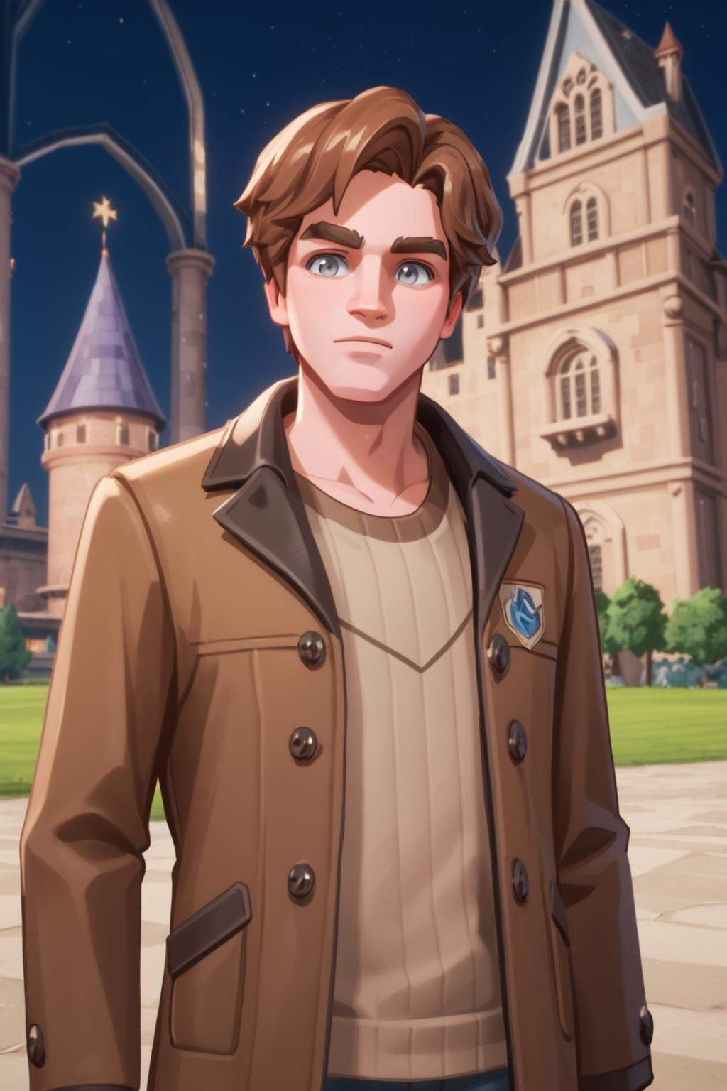 solo male,  cedricdiggory,  brown hair by hushicho on Tensor.Art