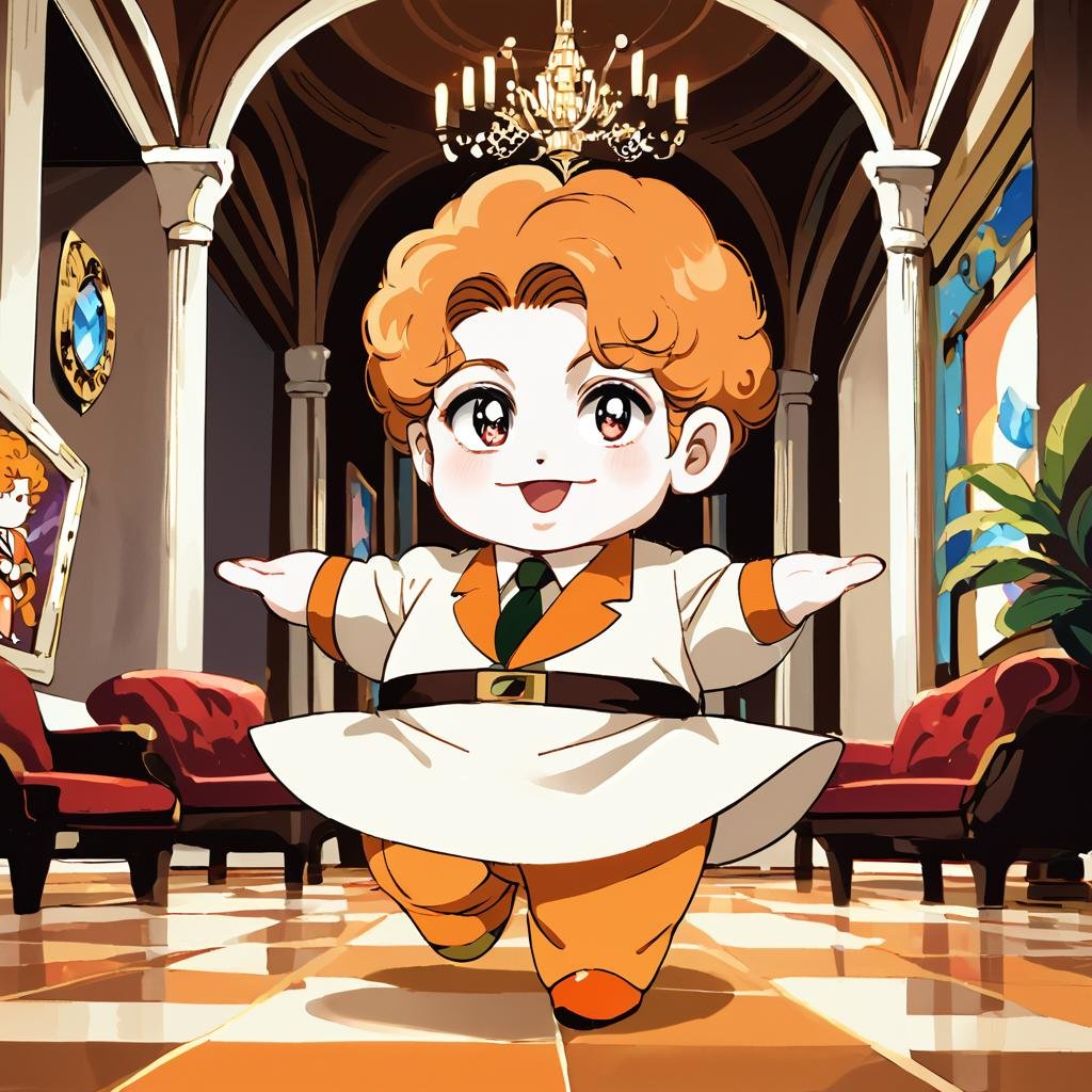 retro anime,  solo chibi male,  happy eyes by hushicho on Tensor.Art