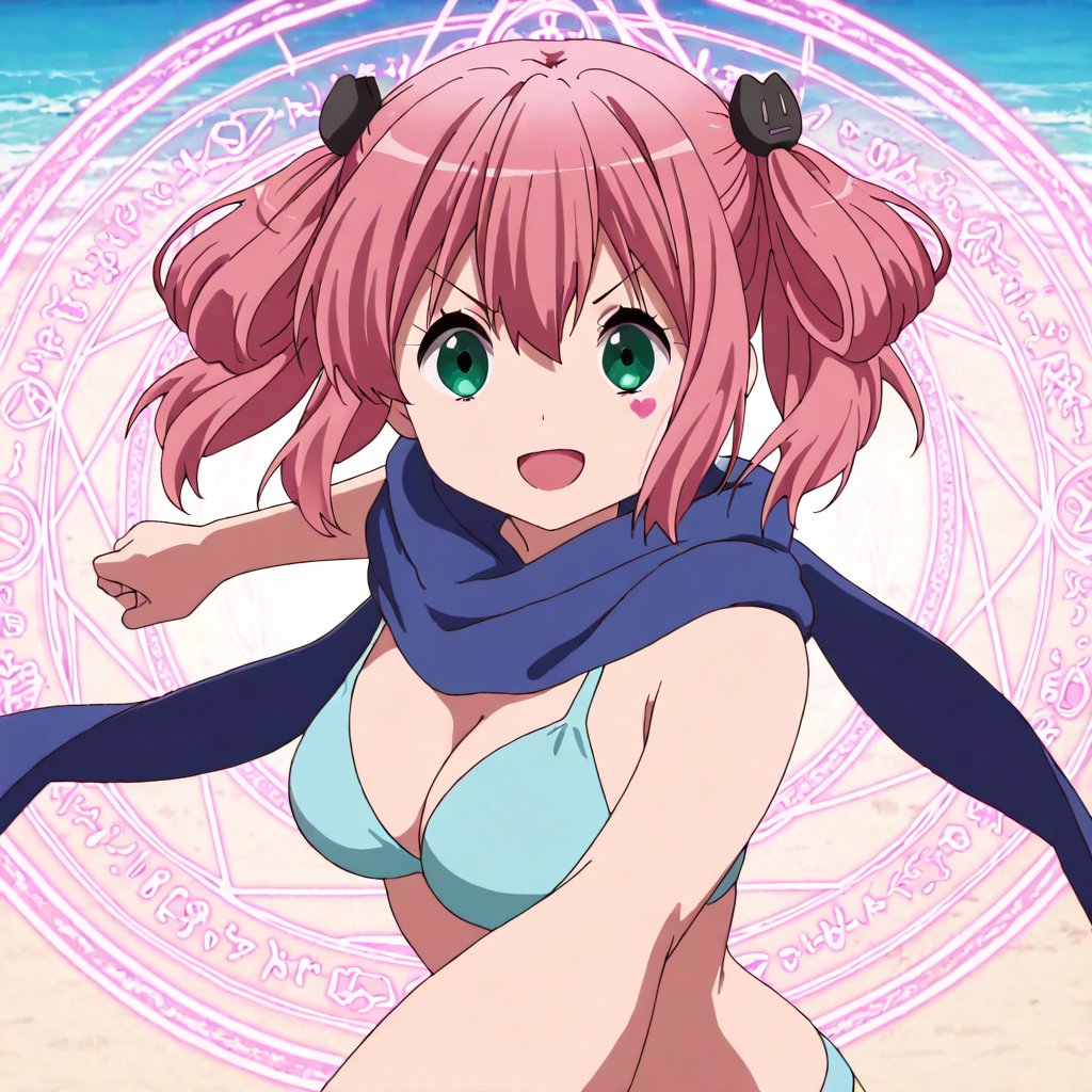 Shichimiya satone,  Chuunibyou demo koi ga shitai!,  pink hair by A1tan on Tensor.Art