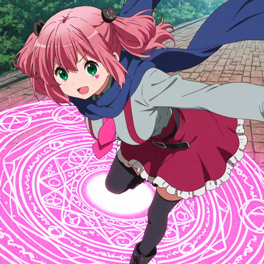Shichimiya satone,  Chuunibyou demo koi ga shitai!,  pink hair by A1tan on Tensor.Art
