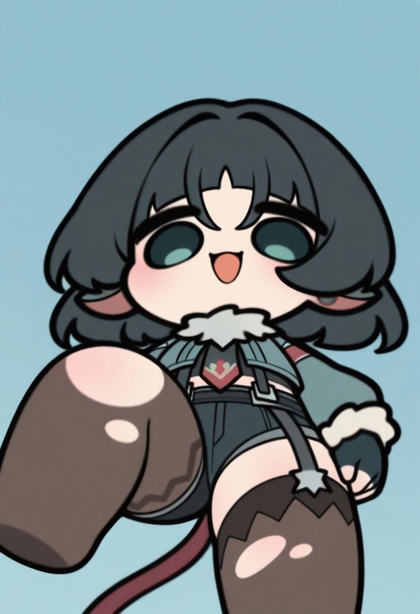 chibi,  solo,  1girl by AndroidXL on Tensor.Art