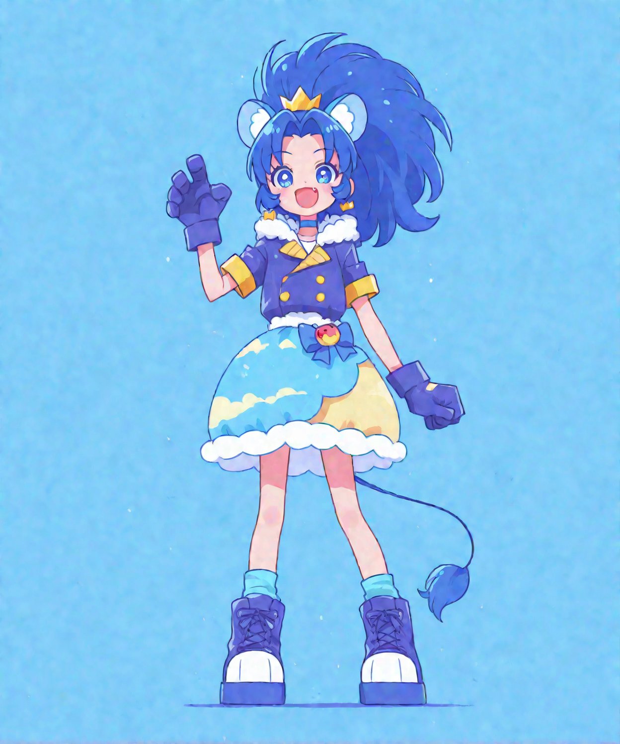 Aoi_tategami,  gloves,  blue_gloves by Archerfishm on Tensor.Art