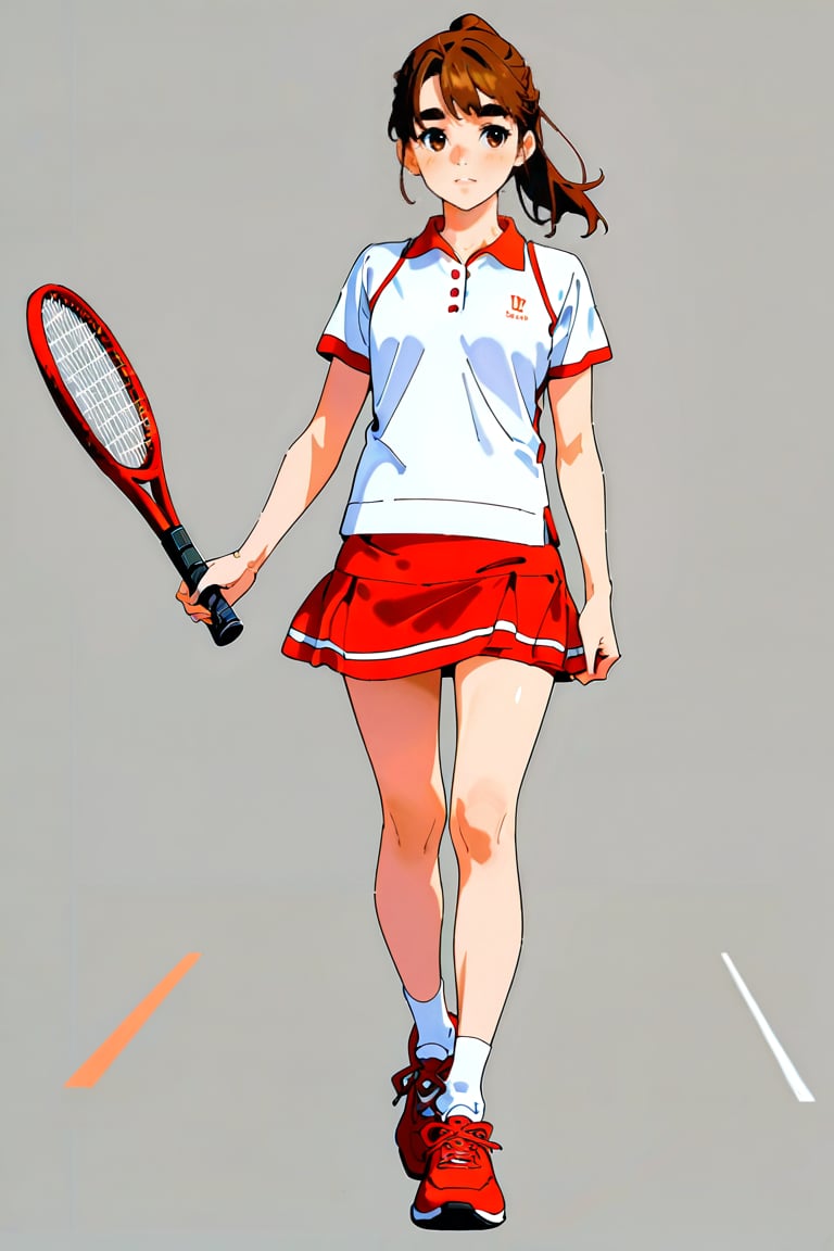 summer_begins_girl,  1girl,  brown hair by daretoku-2 on Tensor.Art