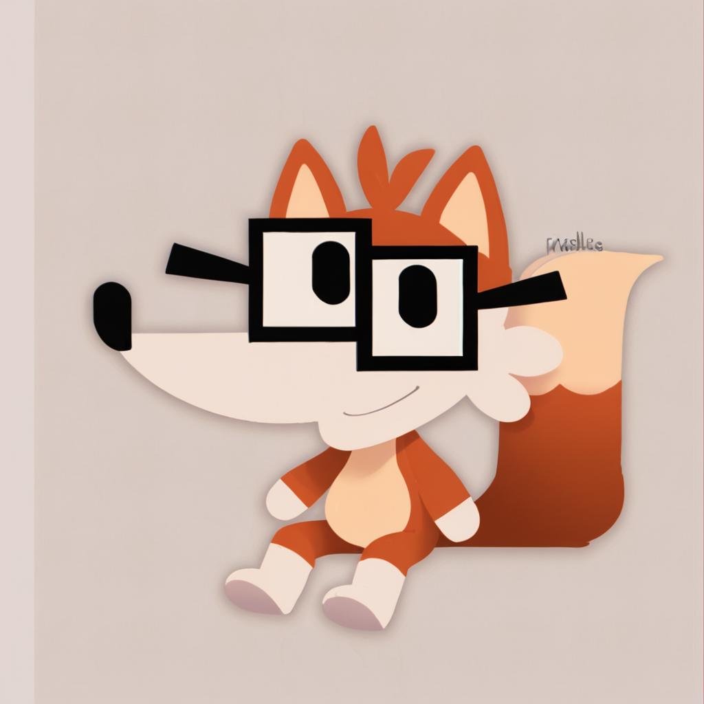fivey,  fox,  glasses by GallantScythe on Tensor.Art