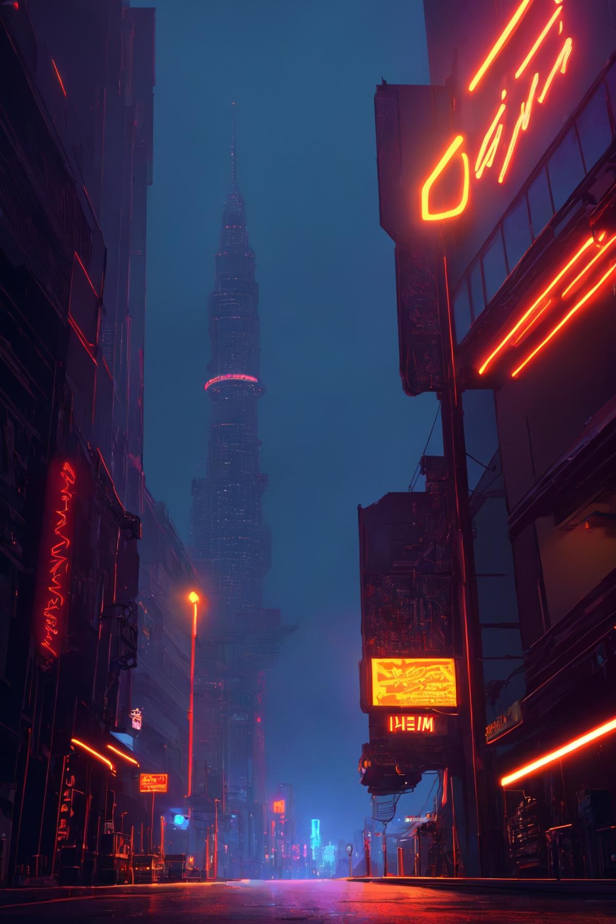 Neon futurism,  hyperrealistic surrealism,  dreamscape by Collapsed_Dreams on Tensor.Art