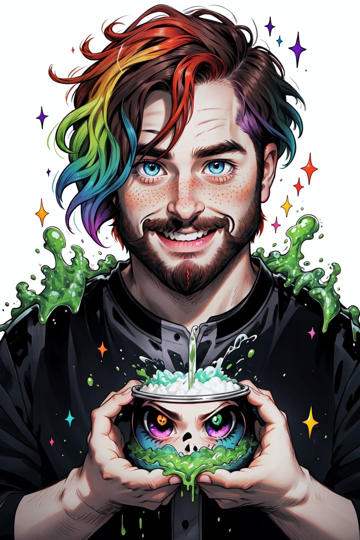Niji Slime,  kawaii,  anime by Collapsed_Dreams on Tensor.Art