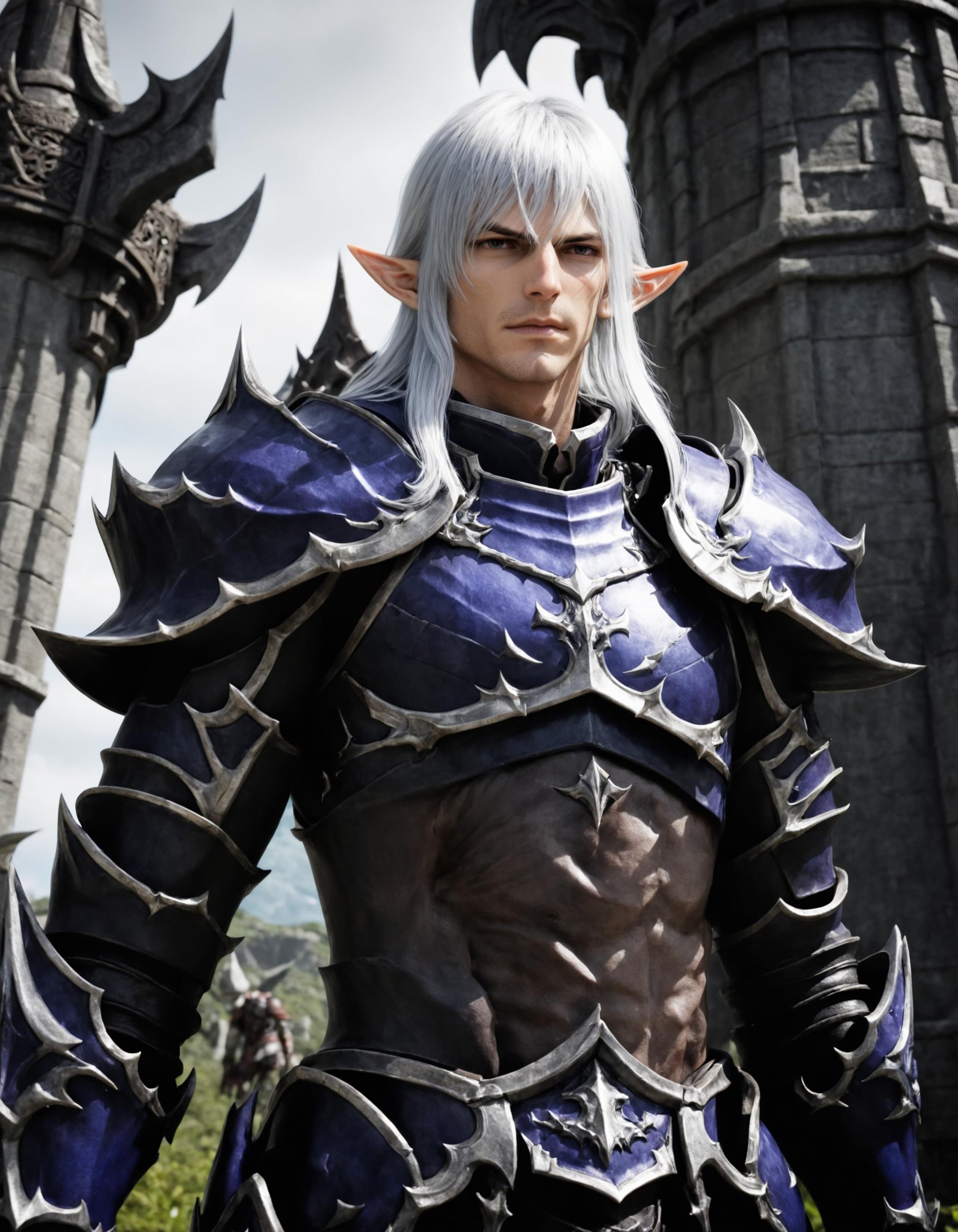 dwntrilffxiv,  face focus,  solo by Collapsed_Dreams on Tensor.Art