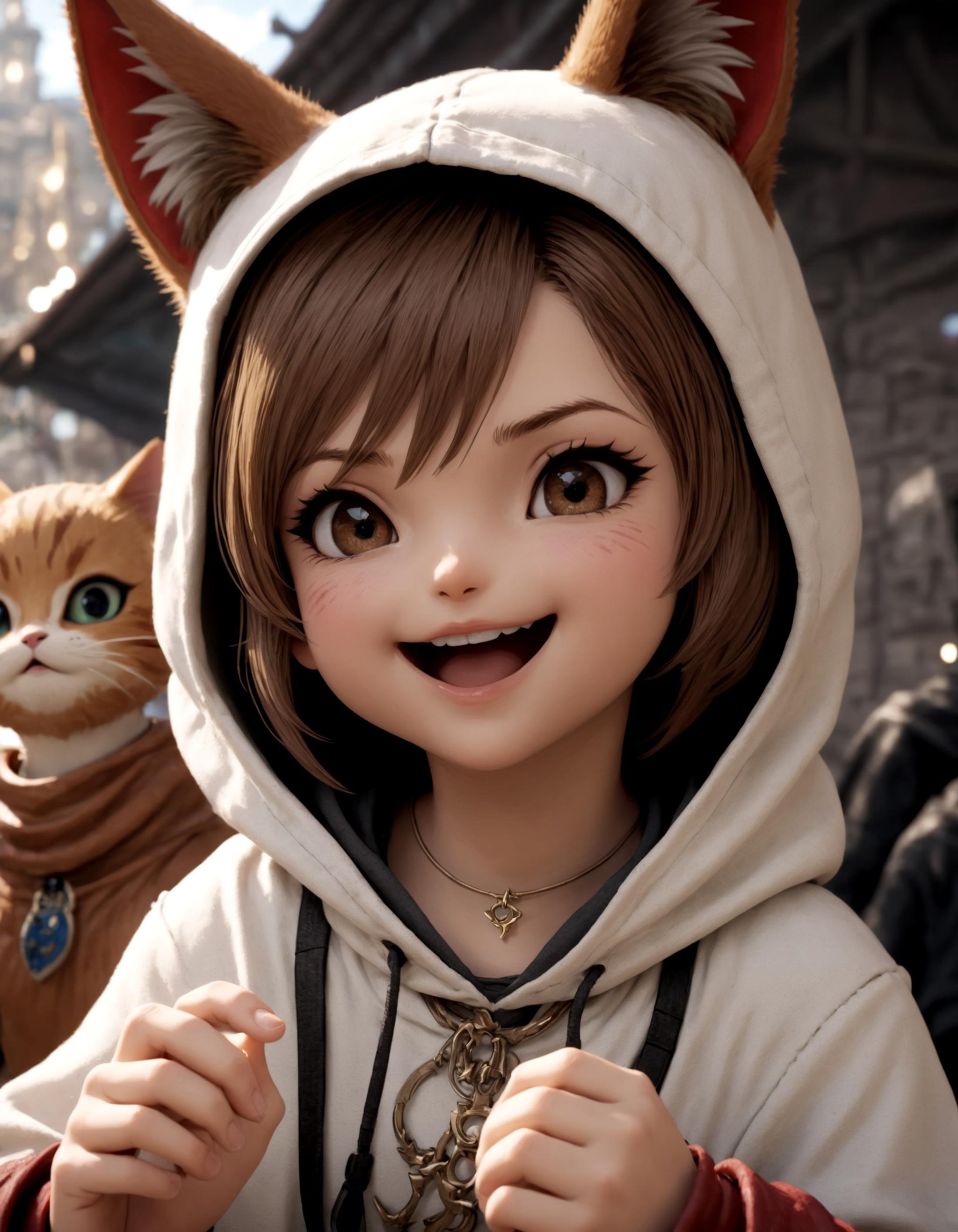 hyperrealistic mixed media image of unimaginable dwntrilffxiv,  dwntrilffxiv,  1girl by Collapsed_Dreams on Tensor.Art