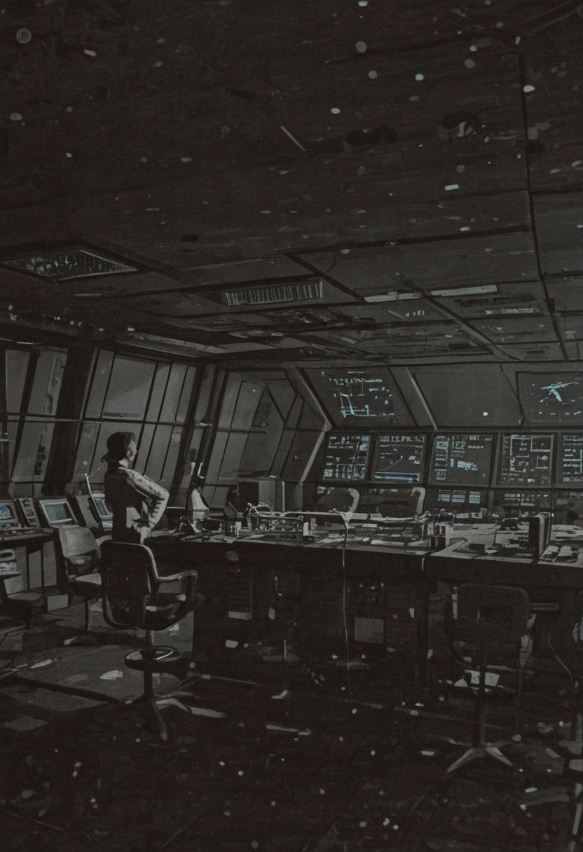 A high-tech sci-fi control room,  alternative 1970s by billem on Tensor.Art