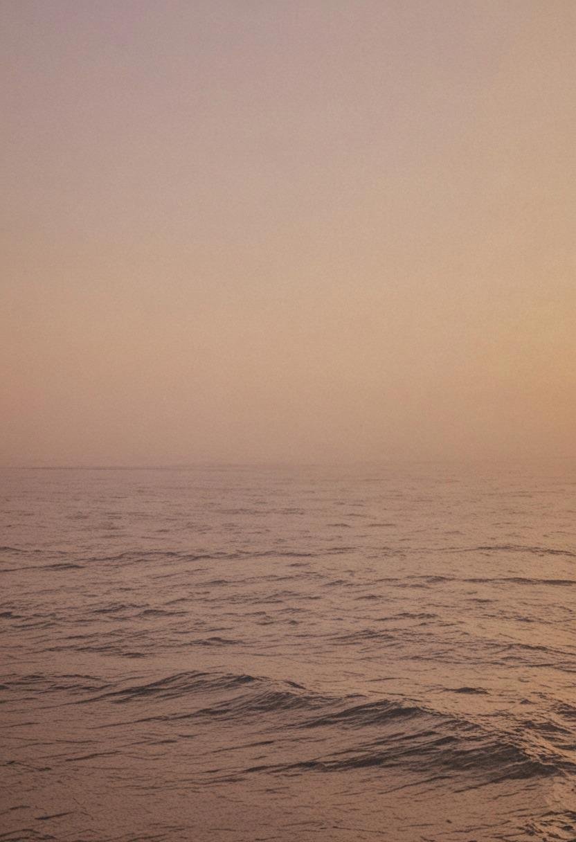 Serene sunset over a vast ocean,  gentle waves,  soft clouds by billem on Tensor.Art
