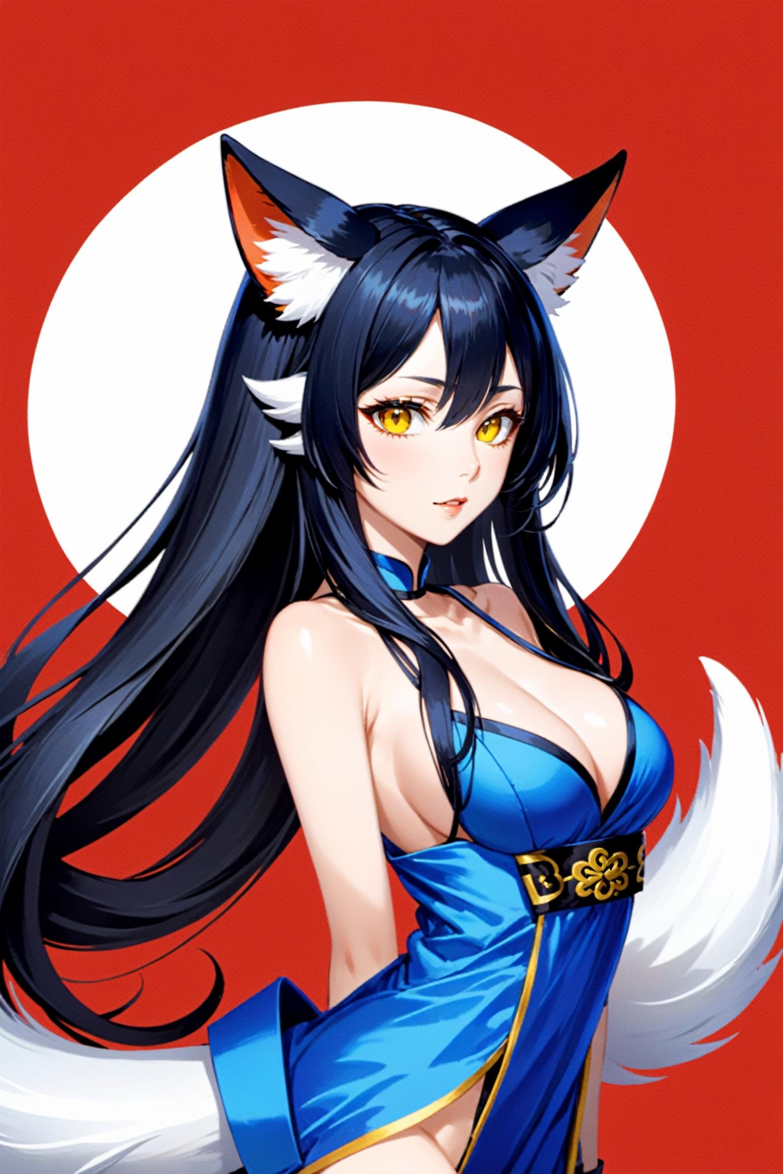 Enigma_Kitsune,  1girl,  solo by Collapsed_Dreams on Tensor.Art
